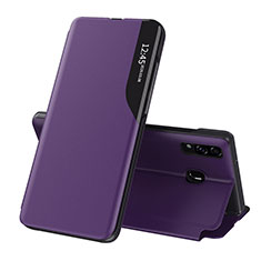 Coque Portefeuille Livre Cuir Etui Clapet QH1 pour Samsung Galaxy A20 Violet