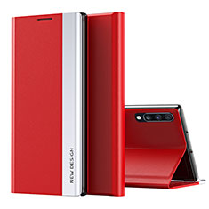 Coque Portefeuille Livre Cuir Etui Clapet QH1 pour Samsung Galaxy A70 Rouge