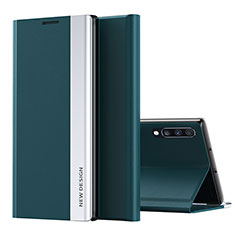 Coque Portefeuille Livre Cuir Etui Clapet QH1 pour Samsung Galaxy A70 Vert