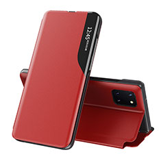 Coque Portefeuille Livre Cuir Etui Clapet QH1 pour Samsung Galaxy A81 Rouge