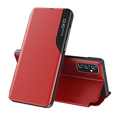 Coque Portefeuille Livre Cuir Etui Clapet QH1 pour Samsung Galaxy F23 5G Rouge