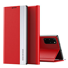 Coque Portefeuille Livre Cuir Etui Clapet QH1 pour Samsung Galaxy S20 Plus Rouge