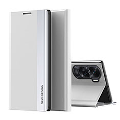 Coque Portefeuille Livre Cuir Etui Clapet QH2 pour Huawei Honor 90 Lite 5G Blanc