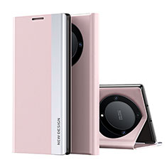 Coque Portefeuille Livre Cuir Etui Clapet QH2 pour Huawei Honor Magic6 Lite 5G Or Rose