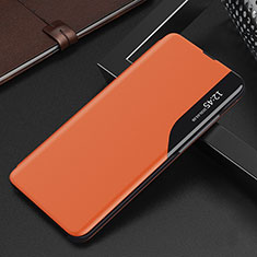 Coque Portefeuille Livre Cuir Etui Clapet QH2 pour Samsung Galaxy A20 Orange