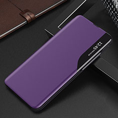 Coque Portefeuille Livre Cuir Etui Clapet QH2 pour Samsung Galaxy A50S Violet
