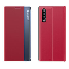 Coque Portefeuille Livre Cuir Etui Clapet QH2 pour Samsung Galaxy A70 Rouge