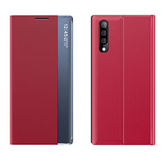 Coque Portefeuille Livre Cuir Etui Clapet QH2 pour Samsung Galaxy A70S Rouge