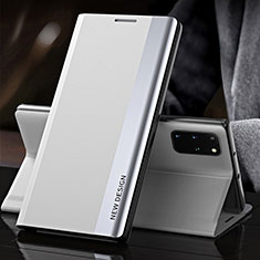 Coque Portefeuille Livre Cuir Etui Clapet QH2 pour Samsung Galaxy S20 Plus Blanc