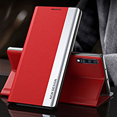 Coque Portefeuille Livre Cuir Etui Clapet QH3 pour Samsung Galaxy A70 Rouge
