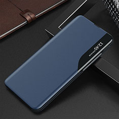 Coque Portefeuille Livre Cuir Etui Clapet QH3 pour Samsung Galaxy A81 Bleu