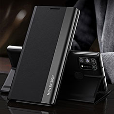 Coque Portefeuille Livre Cuir Etui Clapet QH3 pour Samsung Galaxy M21s Noir