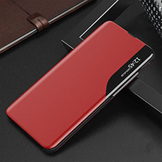 Coque Portefeuille Livre Cuir Etui Clapet QH3 pour Samsung Galaxy Note 10 Lite Rouge