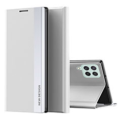 Coque Portefeuille Livre Cuir Etui Clapet QH4 pour Samsung Galaxy M33 5G Blanc