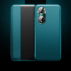Coque Portefeuille Livre Cuir Etui Clapet QK1 pour Huawei Honor 50 Pro 5G Vert