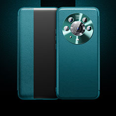 Coque Portefeuille Livre Cuir Etui Clapet QK1 pour Huawei Honor Magic3 Pro 5G Vert