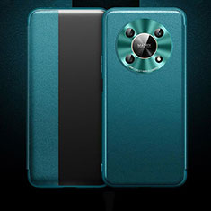 Coque Portefeuille Livre Cuir Etui Clapet QK1 pour Huawei Honor Magic4 Lite 5G Vert