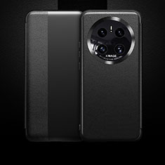 Coque Portefeuille Livre Cuir Etui Clapet QK1 pour Huawei Mate 50 Noir