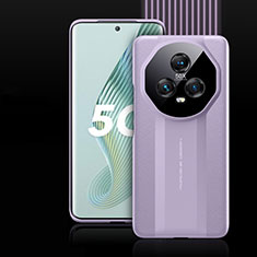 Coque Portefeuille Livre Cuir Etui Clapet QK2 pour Huawei Honor Magic5 5G Violet