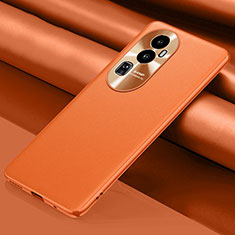 Coque Portefeuille Livre Cuir Etui Clapet QK2 pour Oppo Reno10 Pro+ Plus 5G Orange