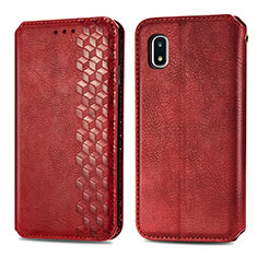 Coque Portefeuille Livre Cuir Etui Clapet S01D pour Samsung Galaxy A20 SC-02M SCV46 Rouge