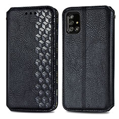 Coque Portefeuille Livre Cuir Etui Clapet S01D pour Samsung Galaxy A51 4G Noir