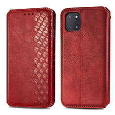 Coque Portefeuille Livre Cuir Etui Clapet S01D pour Samsung Galaxy A81 Rouge