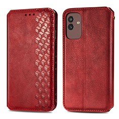 Coque Portefeuille Livre Cuir Etui Clapet S01D pour Samsung Galaxy M13 5G Rouge