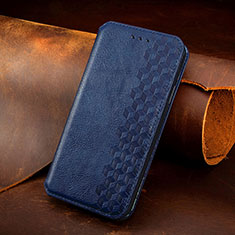 Coque Portefeuille Livre Cuir Etui Clapet S02D pour Samsung Galaxy A41 SC-41A Bleu