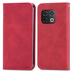 Coque Portefeuille Livre Cuir Etui Clapet S04D pour OnePlus 10 Pro 5G Rouge