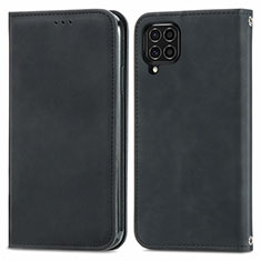 Coque Portefeuille Livre Cuir Etui Clapet S04D pour Samsung Galaxy M62 4G Noir