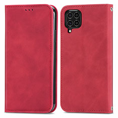 Coque Portefeuille Livre Cuir Etui Clapet S04D pour Samsung Galaxy M62 4G Rouge