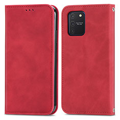Coque Portefeuille Livre Cuir Etui Clapet S04D pour Samsung Galaxy M80S Rouge
