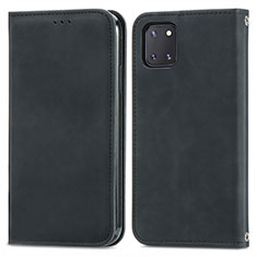 Coque Portefeuille Livre Cuir Etui Clapet S04D pour Samsung Galaxy Note 10 Lite Noir
