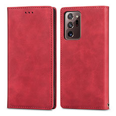 Coque Portefeuille Livre Cuir Etui Clapet S04D pour Samsung Galaxy Note 20 Ultra 5G Rouge