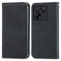 Coque Portefeuille Livre Cuir Etui Clapet S04D pour Xiaomi Mi 13T Pro 5G Noir
