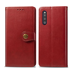 Coque Portefeuille Livre Cuir Etui Clapet S05D pour Samsung Galaxy A41 SC-41A Rouge