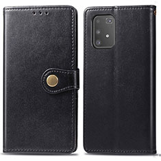 Coque Portefeuille Livre Cuir Etui Clapet S05D pour Samsung Galaxy A91 Noir