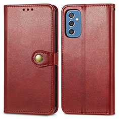 Coque Portefeuille Livre Cuir Etui Clapet S05D pour Samsung Galaxy M52 5G Rouge