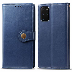 Coque Portefeuille Livre Cuir Etui Clapet S05D pour Samsung Galaxy S20 Plus 5G Bleu