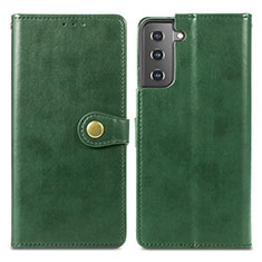 Coque Portefeuille Livre Cuir Etui Clapet S05D pour Samsung Galaxy S23 5G Vert