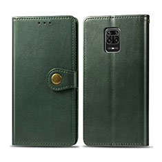Coque Portefeuille Livre Cuir Etui Clapet S05D pour Xiaomi Redmi Note 9 Pro Max Vert