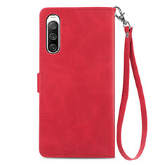 Coque Portefeuille Livre Cuir Etui Clapet S06D pour Sony Xperia 10 IV Rouge