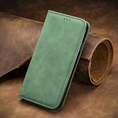 Coque Portefeuille Livre Cuir Etui Clapet S07D pour Samsung Galaxy S23 Plus 5G Vert