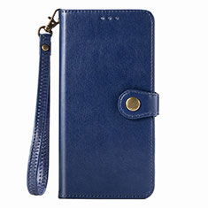 Coque Portefeuille Livre Cuir Etui Clapet S07D pour Xiaomi Redmi Note 9 Bleu
