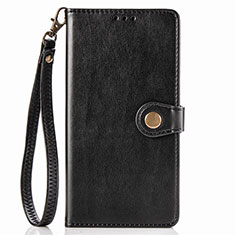 Coque Portefeuille Livre Cuir Etui Clapet S07D pour Xiaomi Redmi Note 9 Noir