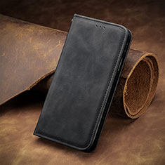 Coque Portefeuille Livre Cuir Etui Clapet S08D pour Huawei Honor X10 Max 5G Noir