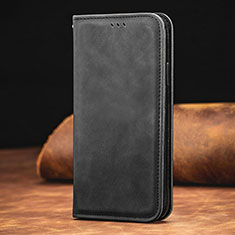 Coque Portefeuille Livre Cuir Etui Clapet S08D pour Xiaomi Redmi Note 9 4G Noir
