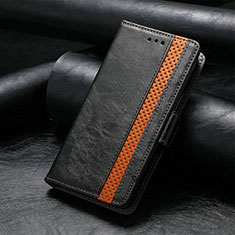 Coque Portefeuille Livre Cuir Etui Clapet S10D pour Huawei Honor X7a Noir
