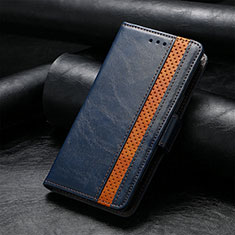 Coque Portefeuille Livre Cuir Etui Clapet S10D pour Huawei Nova Y70 Plus Bleu